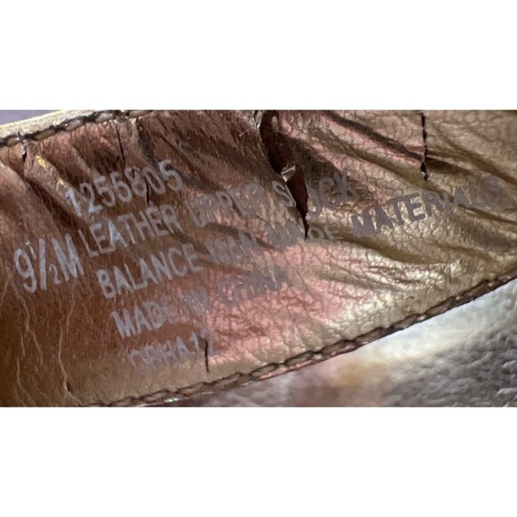 Sofft Euro Soft Espadrille High Heel Wedge Mustard Yellow Leather Sandal 9.5 - Picture 7 of 8